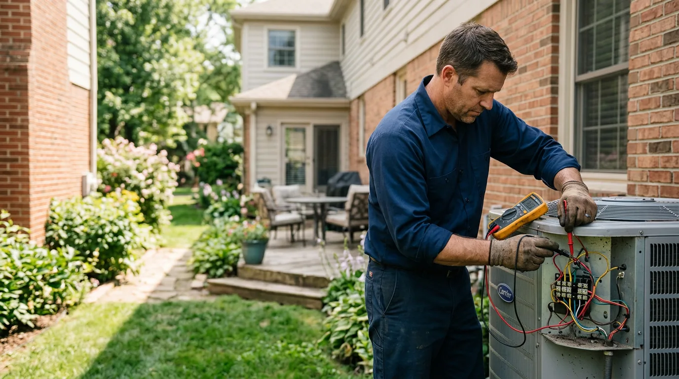 HVAC technician working near Pilot, VA